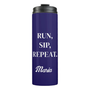 Personalised Runner Water Bottle Custom Name