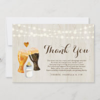 Personalised Rustic Baby Brewing Baby Shower