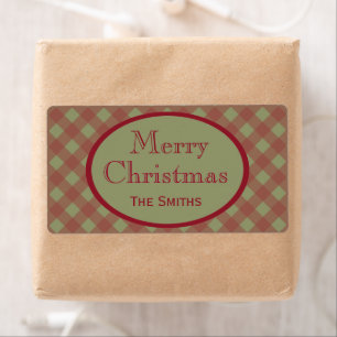Personalised Rustic Christmas Labels