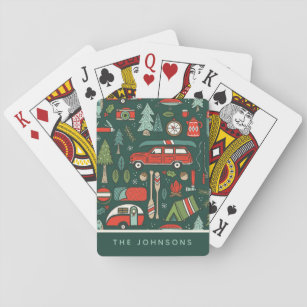 Personalised Rustic Christmas Playing Cards