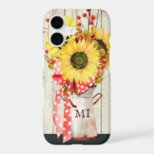 Personalised Rustic Country Sunflowers on Wood