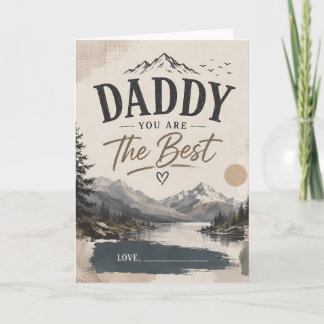 Personalised Rustic Father’s Day Greeting Card