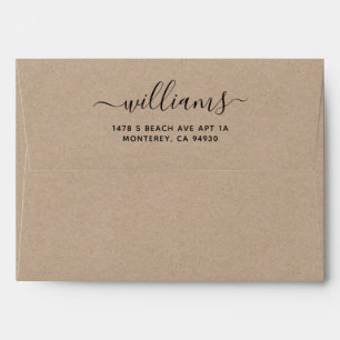 Personalised Rustic Kraft Paper With Your Logo Envelope
