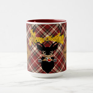 Personalised Rustic Magical Holiday Reindeer Mug