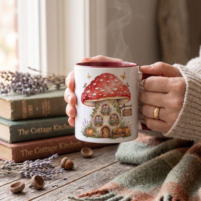 Personalised, rustic mushroom  mug (Creator Uploaded)