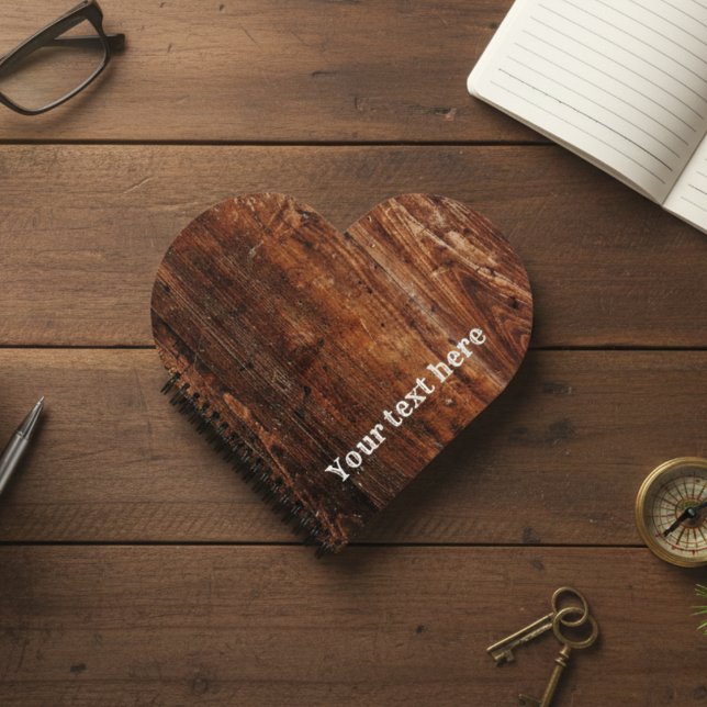 Personalised Rustic Old Wood Recipe Binder Notebook (Creator Uploaded)