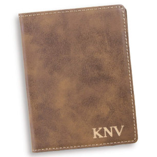 Personalised Rustic Passport Holder - Gold