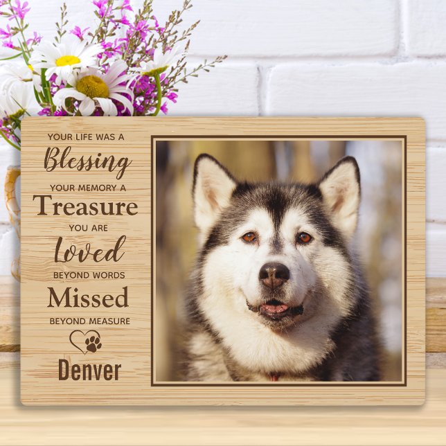 Personalised Rustic Pet Memorial Plaque (Creator Uploaded)