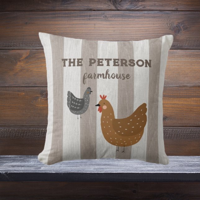 Personalised rustic pillow farmhouse  (Creator Uploaded)