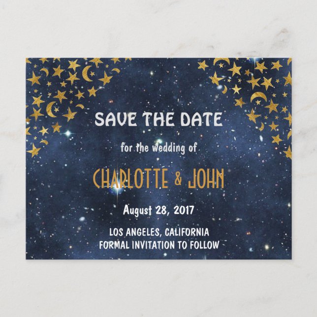 Personalised Rustic Save the Date Postcards (Front)