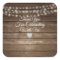 Personalised Rustic String Lights Wood Wedding
