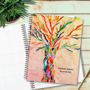 Personalised Rustic Tree  Planner