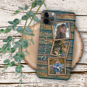 Personalised Rustic Vintage Woodgrain Pattern iPhone 11 Pro Max Case