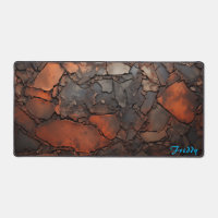 Personalised Rusty Cast Iron Image Desk Mat