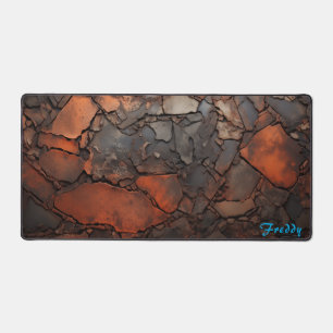 Personalised Rusty Cast Iron Image Desk Mat