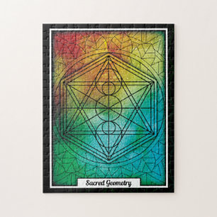 Personalised Sacred Geometry Mandala Jigsaw Puzzle