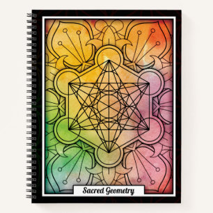 Personalised Sacred Geometry Metatron's Cube Notebook