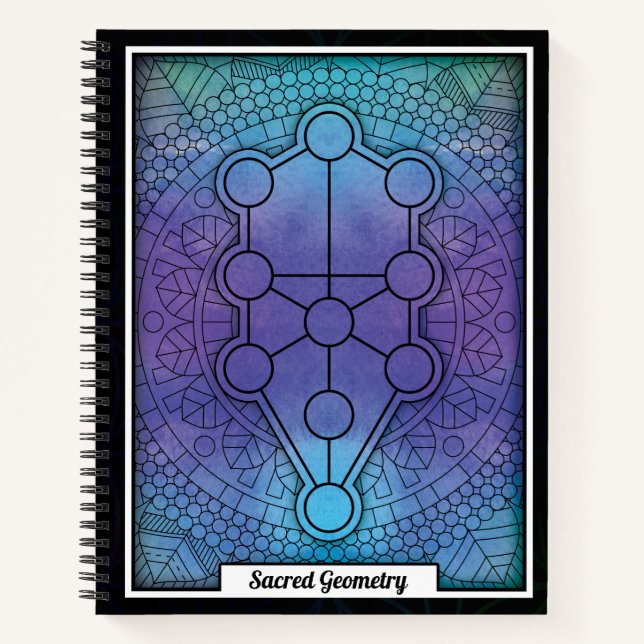 Personalised Sacred Geometry Tree of Life Notebook (Front)