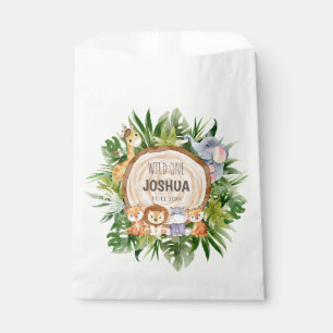 Personalised Safari Animals Party  Favour Bag