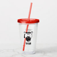 Personalised Safari Zebra Illustration birthday
