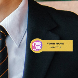 Personalised Safety Pin Name Tag for Employee