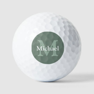 Personalised Sage Green Golf Balls