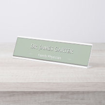 Personalised Sage Green Name Minimalist Style