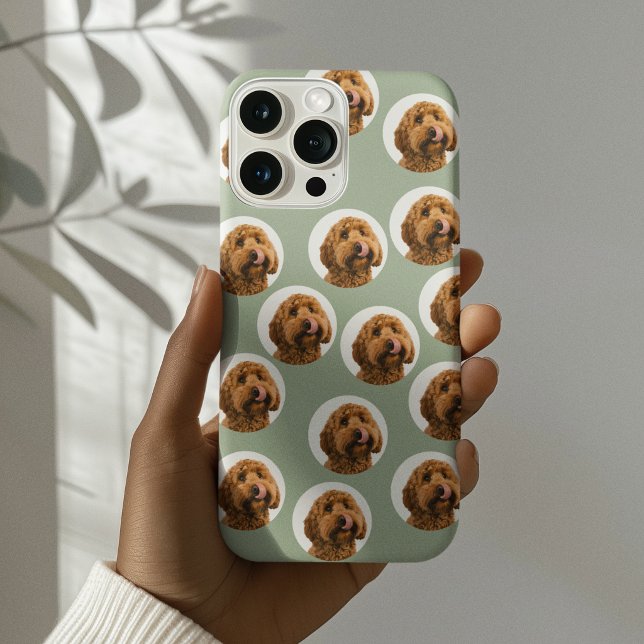 Personalised Sage Green Pet Photo Case-Mate iPhone Case (Creator Uploaded)