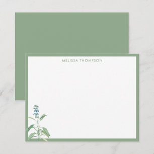 Personalised Sage Green Vintage Card