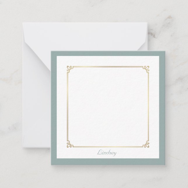 Personalised Sage Note Card (Front)