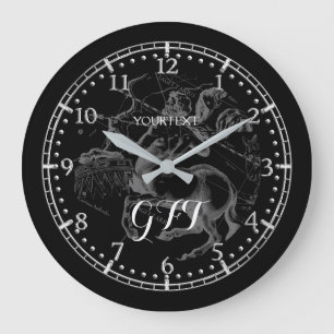 Personalised Sagittarius Constellation Zodiac Large Clock