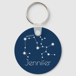 Personalised Sagittarius Zodiac Constellation Key Ring