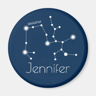 Personalised Sagittarius Zodiac Constellation Magnet
