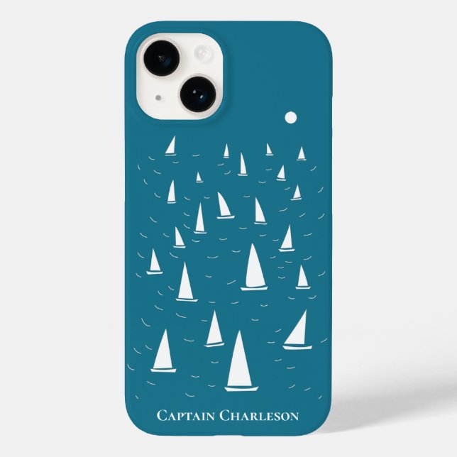 Personalised Sailing Boat Nautical Case-Mate iPhone Case (Back)