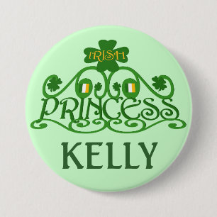 Personalised Saint Patrick's Day Irish Button