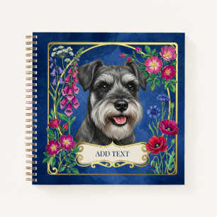 Personalised Salt & Pepper Schnauzer Notebook