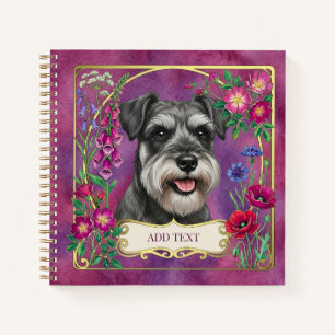 Personalised Salt & Pepper Schnauzer Notebook