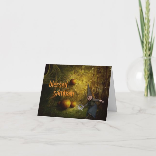 Personalised samhain greeting card (Front)