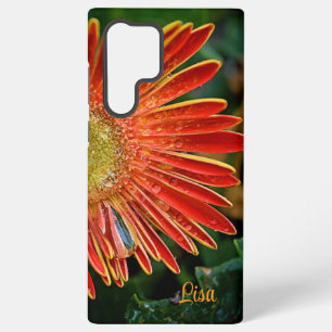 Personalised Samsung Case - Orange Gerbera Daisy
