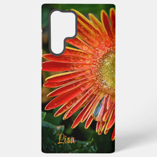 Personalised Samsung Case - Orange Gerbera Daisy