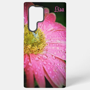 Personalised Samsung Case - Pink Gerbera Daisy