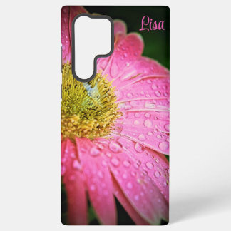 Personalised Samsung Case - Pink Gerbera Daisy
