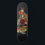Personalised Samurai Skateboard<br><div class="desc">Personalised bold samurai warrior Asian art skateboard with your initials in the middle.</div>