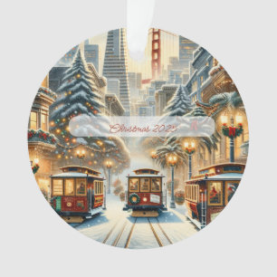 Personalised San Francisco Christmas Card –Holiday Ornament