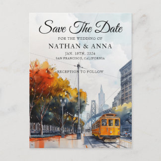 Personalised San Francisco Skyline Postcard
