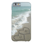 Personalised Sand Hearts on the Beach