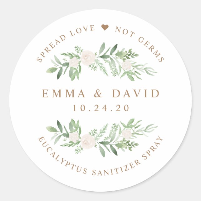 Personalised Sanitizer Sticker Labels (Front)