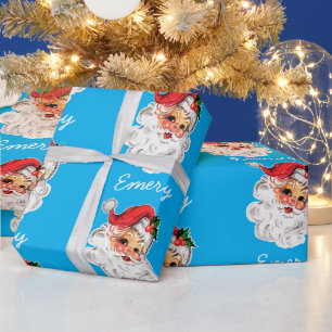 Personalised Santa Christmas Santa Claus Xmas Gift Wrapping Paper