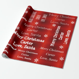 Personalised Santa Christmas Wrapping Paper