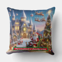 Personalised SANTA CLAUS CHRISTMAS COLOURFUL  